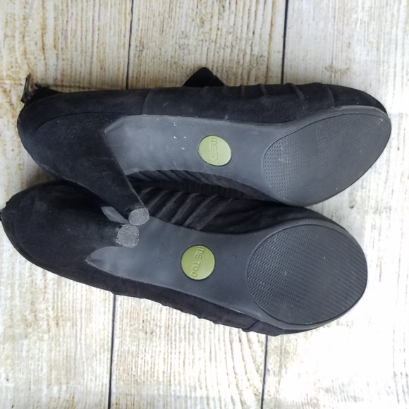 Me too black suede labella14 booties sz 8 - Picture 4 of 8